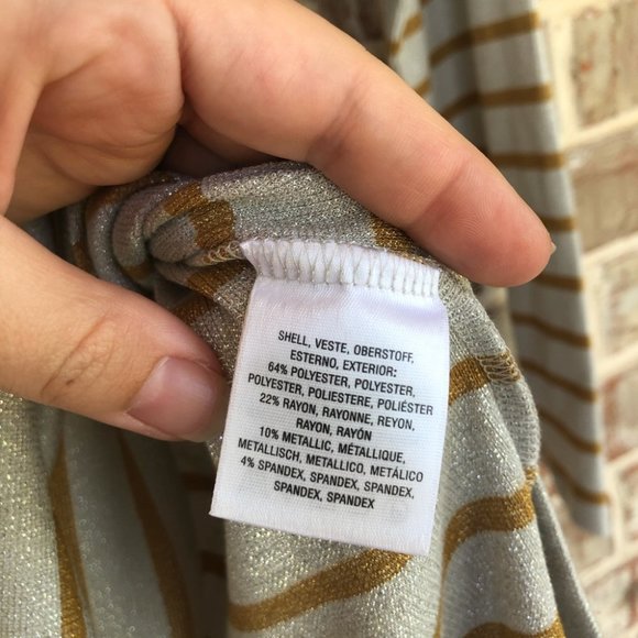 ANTHRO Vanessa Virginia Metallic Turtleneck Tunic XS - Picture 11 of 12